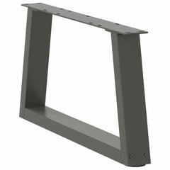 vidaXL Coffee Table Legs V-Shape 2 pcs Anthracite 60x(30-31.3) cm Steel 4
