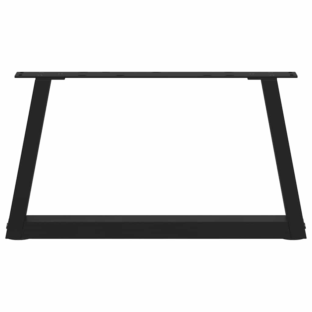 vidaXL Coffee Table Legs V-Shape 2 pcs Black 70x(30-31.3) cm Steel 5