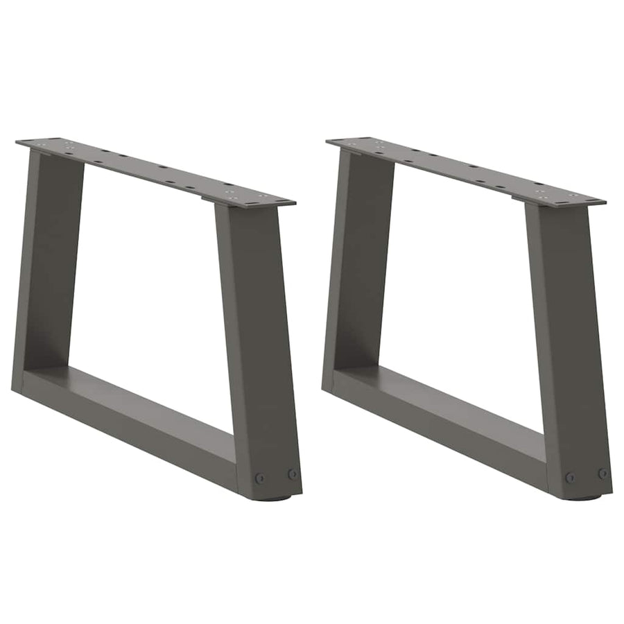 vidaXL Coffee Table Legs V-Shape 2 pcs Anthracite 70x(30-31,3) cm Steel 1