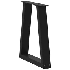 vidaXL Coffee Table Legs V-Shape 2 pcs Black 28x(42-43.3) cm Steel 4