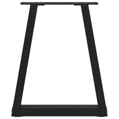 vidaXL Coffee Table Legs V-Shape 2 pcs Black 28x(42-43.3) cm Steel 5