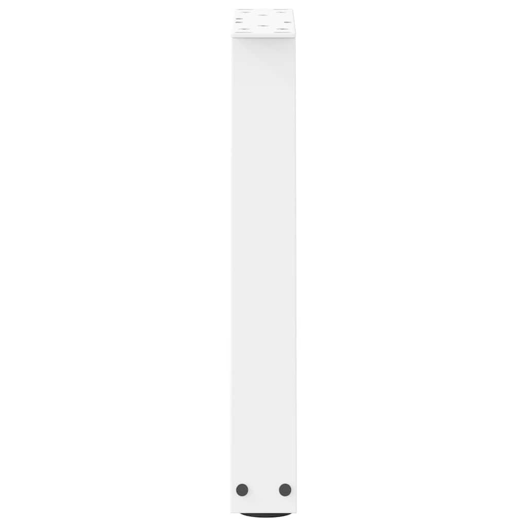 vidaXL Coffee Table Legs V-Shape 2 pcs White 28x(42-43.3) cm Steel 6