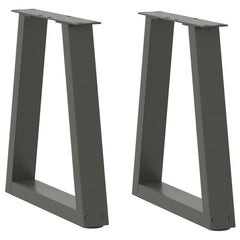 vidaXL Coffee Table Legs V-Shape 2 pcs Anthracite 28x(42-43.3) cm Steel 1