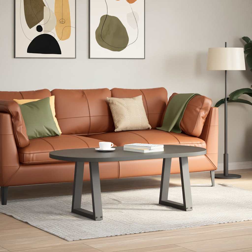 vidaXL Coffee Table Legs V-Shape 2 pcs Anthracite 28x(42-43.3) cm Steel 2