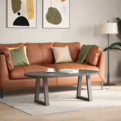 vidaXL Coffee Table Legs V-Shape 2 pcs Anthracite 28x(42-43.3) cm Steel 2