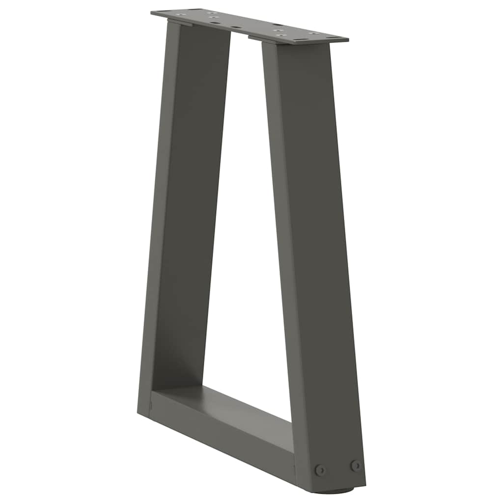 vidaXL Coffee Table Legs V-Shape 2 pcs Anthracite 28x(42-43.3) cm Steel 4
