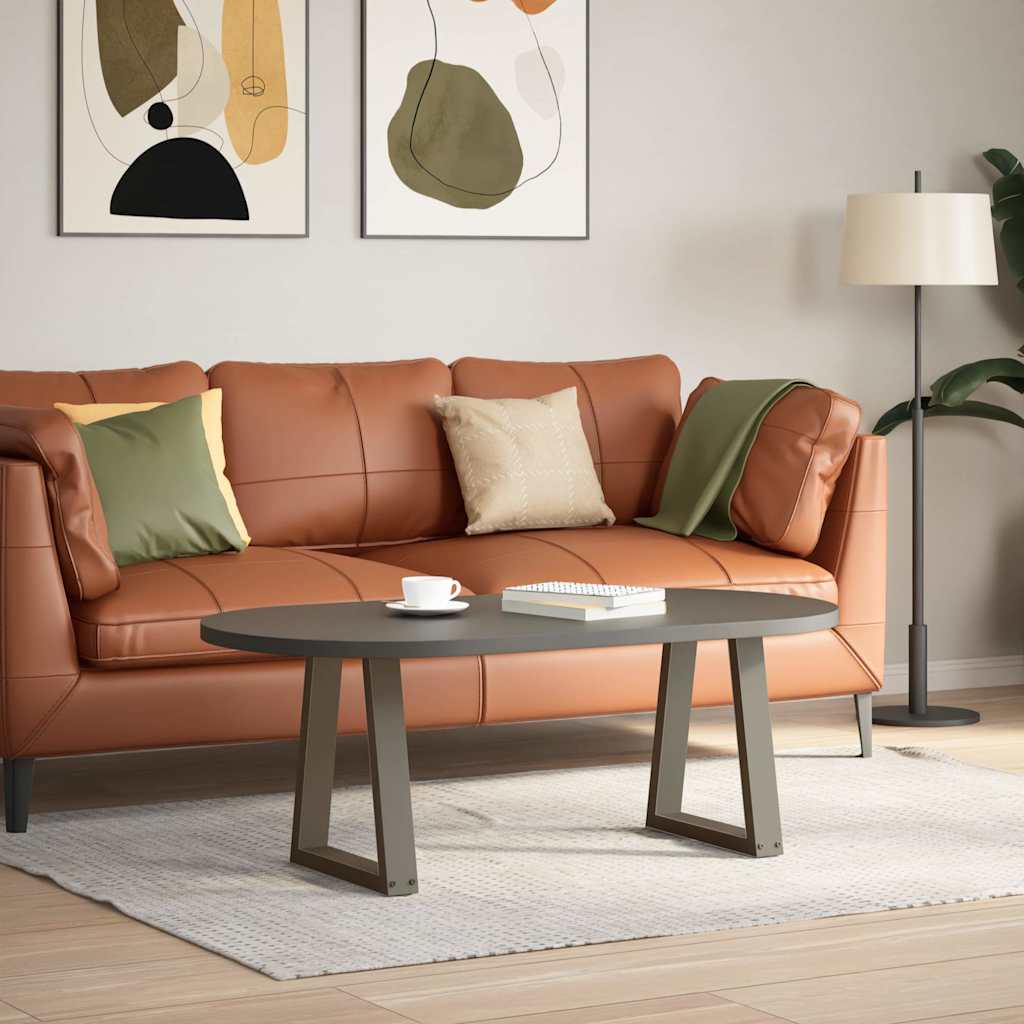 vidaXL Coffee Table Legs V-Shape Steel 2 Natural