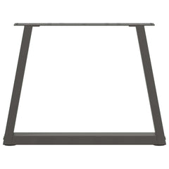 vidaXL Coffee Table Legs V-Shape 2 pcs Anthracite 50x(42-43.3) cm Steel 5