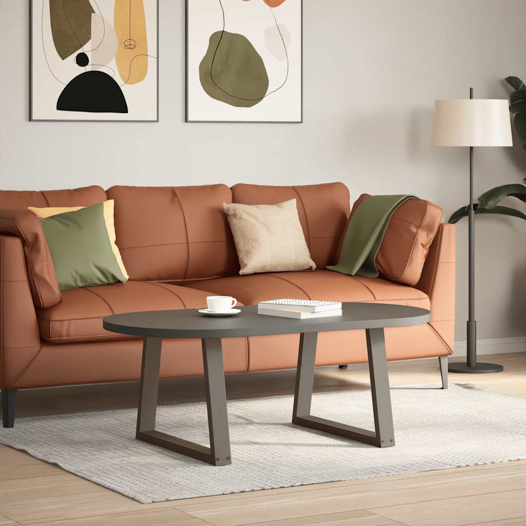 vidaXL Coffee Table Legs V-Shape Steel 2 Natural