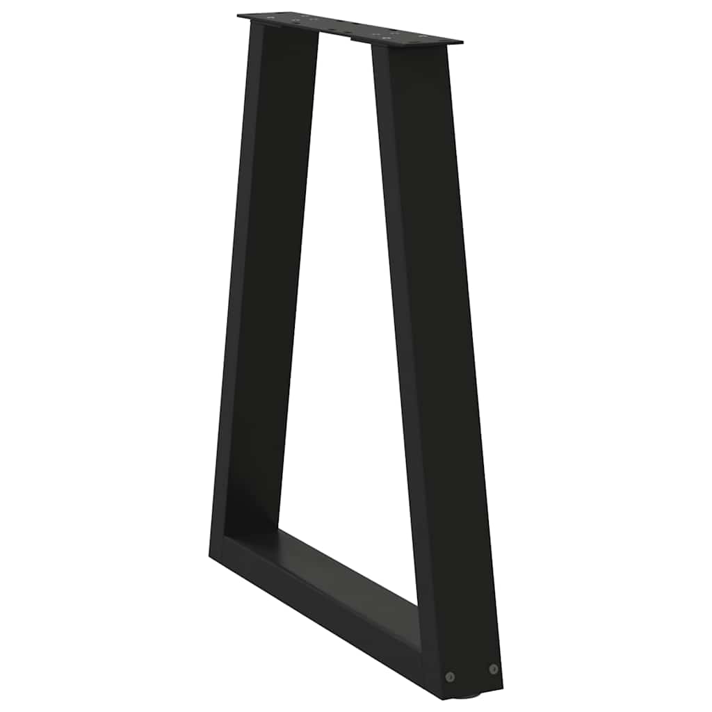vidaXL Dining Table Legs V-Shape 2 pcs Black 60x(72-73.3) cm Steel 4