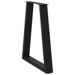 vidaXL Dining Table Legs V-Shape 2 pcs Black 60x(72-73.3) cm Steel 4