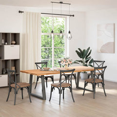 vidaXL Dining Table Legs V-Shape 2 pcs Anthracite 80x(72-73.3) cm Steel 2