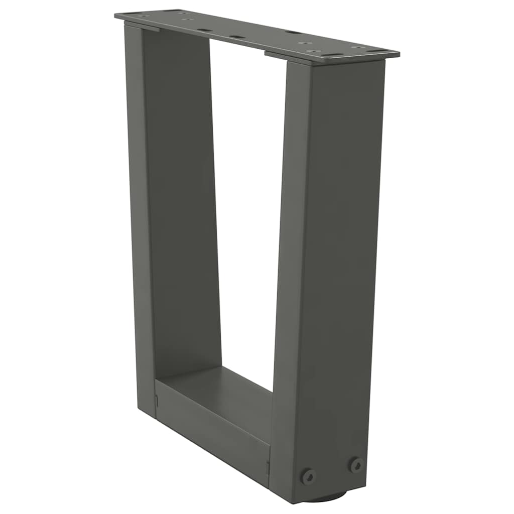 vidaXL Coffee Table Legs V-Shape 2 pcs Anthracite 30x(30-31.3) cm Steel 4