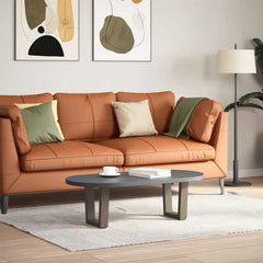 vidaXL Coffee Table Legs V-Shape 2 pcs Natural Steel 30x(30-31.3) cm Steel 2