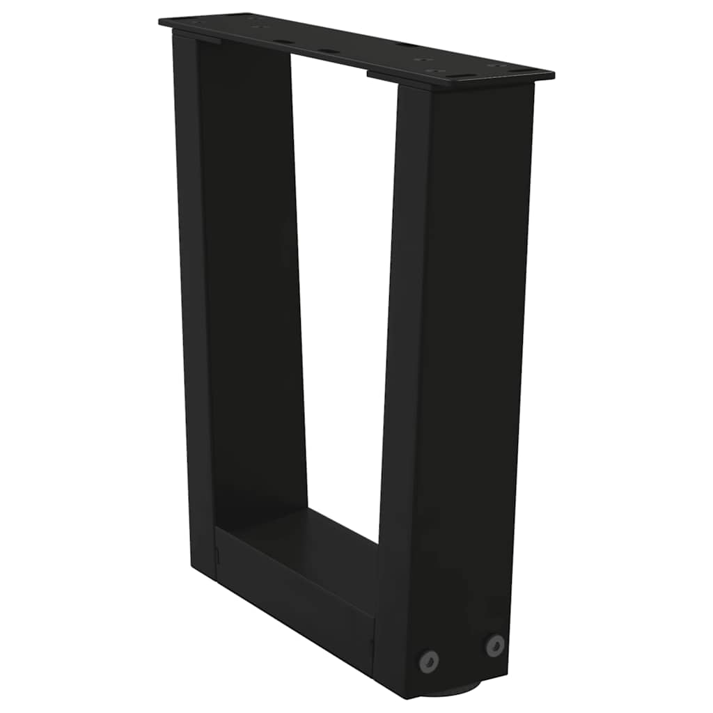 vidaXL Coffee Table Legs V-Shape 2 pcs Black 40x(30-31.3) cm Steel 4