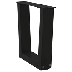 vidaXL Coffee Table Legs V-Shape 2 pcs Black 40x(30-31.3) cm Steel 4