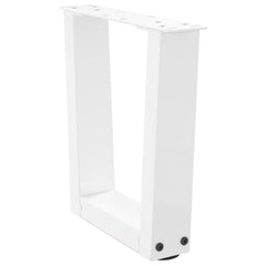 vidaXL Coffee Table Legs V-Shape 2 pcs White 40x(30-31.3) cm Steel 4