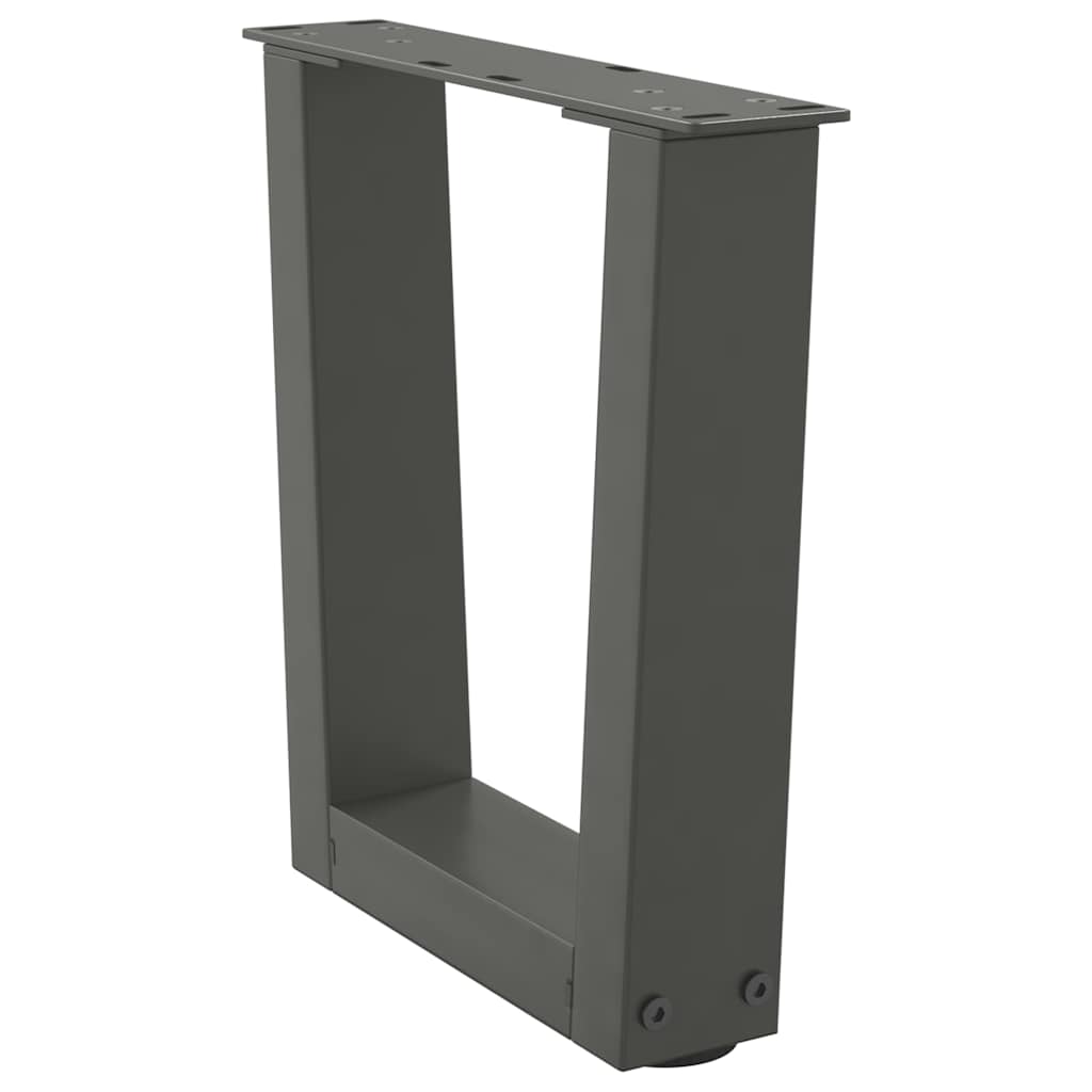 vidaXL Coffee Table Legs V-Shape 2 pcs Anthracite 40x(30-31.3) cm Steel 4