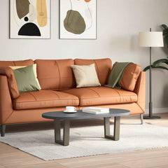 vidaXL Coffee Table Legs V-Shape 2 pcs Natural Steel 40x(30-31.3) cm Steel 2