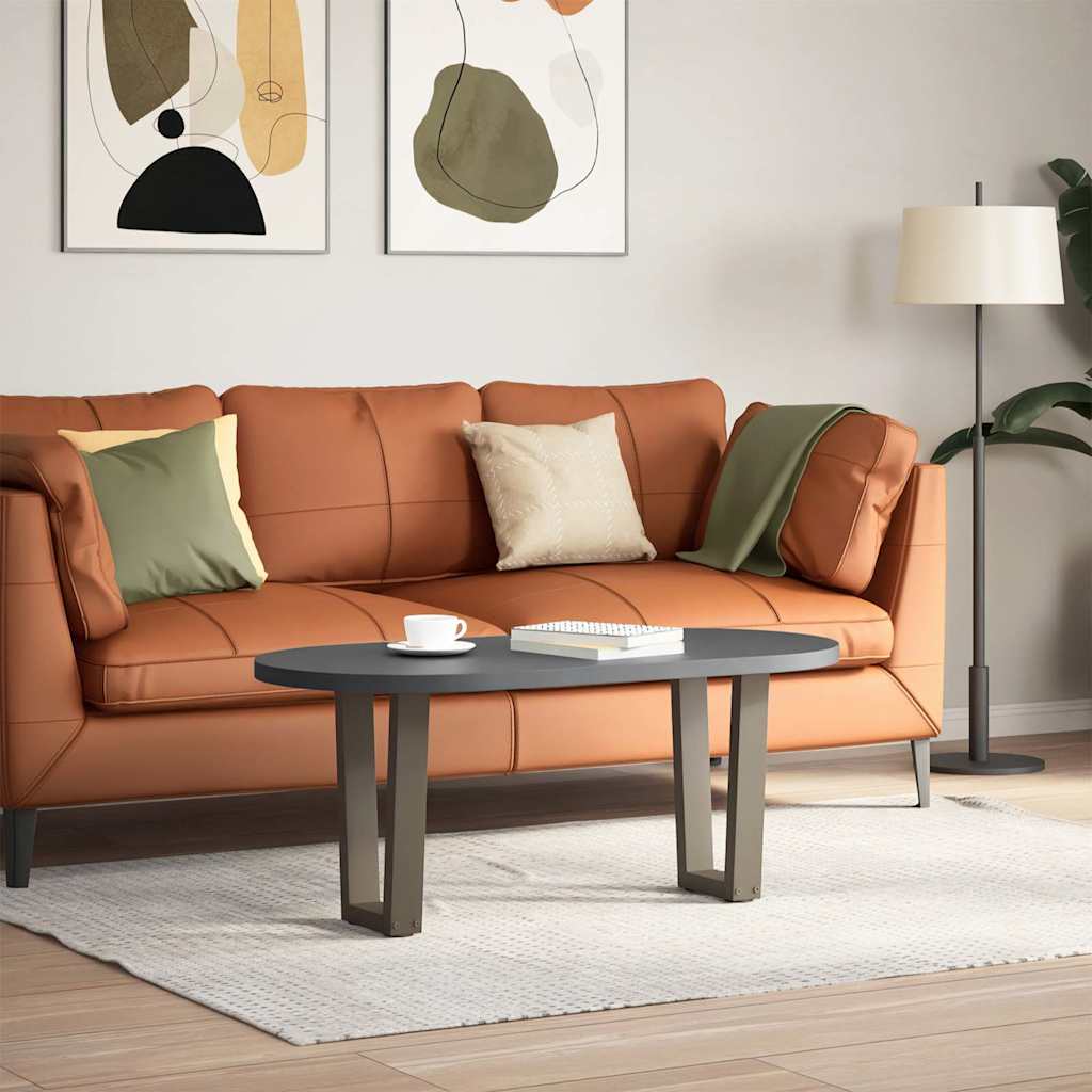 vidaXL Coffee Table Legs V-Shape 2 pcs Natural Steel 28x(42-43.3) cm Steel 2
