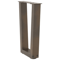 vidaXL Coffee Table Legs V-Shape 2 pcs Natural Steel 28x(42-43.3) cm Steel 4