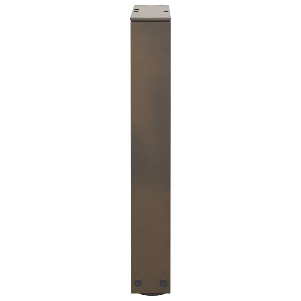 vidaXL Coffee Table Legs V-Shape 2 pcs Natural Steel 28x(42-43.3) cm Steel 6