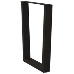 vidaXL Dining Table Legs V-Shape 2 pcs Black 60x(72-73.3) cm Steel 4