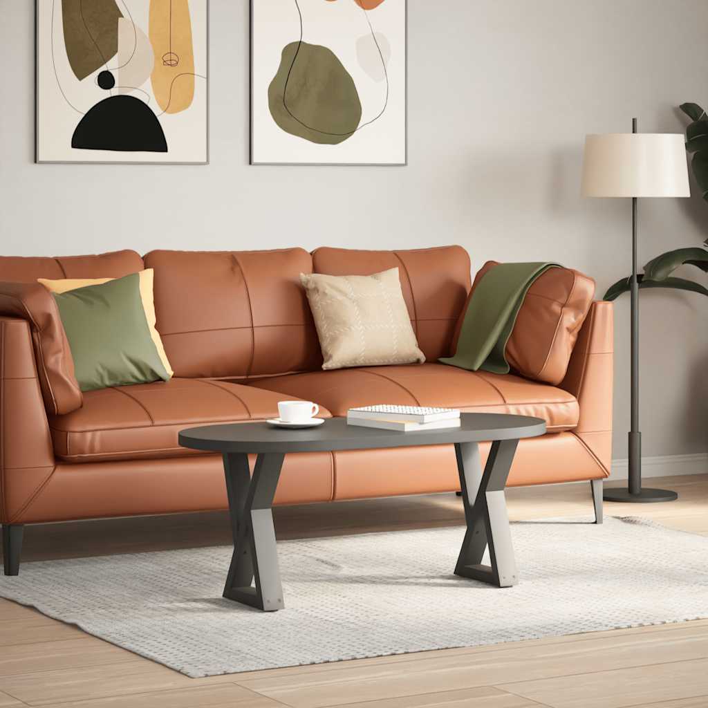 Coffee Table Legs 2 pcs 30x(30-31.3) Steel Anthracite 38 x (42-43.3) cm
