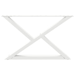 vidaXL Coffee Table Legs 2 pcs White 70x(42-43.3) cm Steel 5