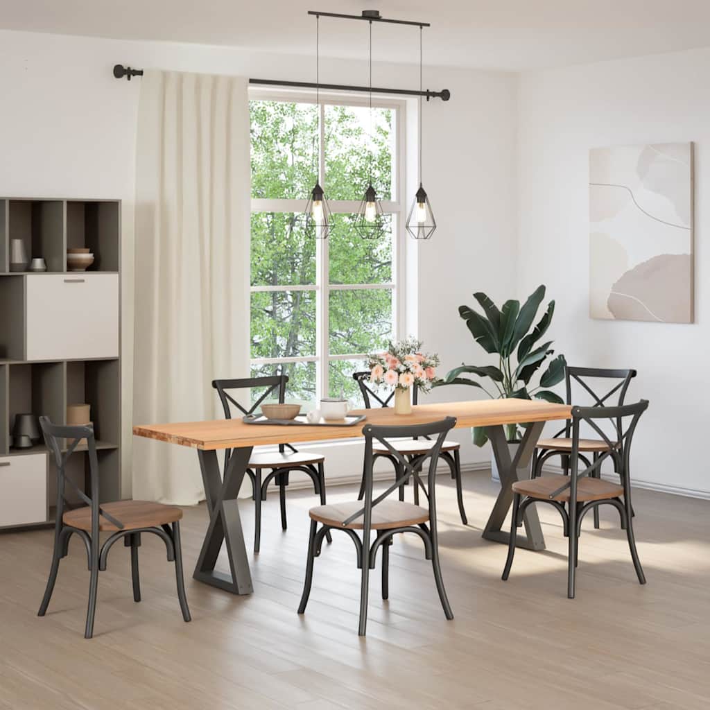 Coffee Table Legs 2 pcs 30x(30-31.3) Steel Anthracite 50 x (72-73.3) cm