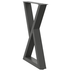 Coffee Table Legs 2 pcs 30x(30-31.3) Steel Anthracite 60 x (72-73.3) cm