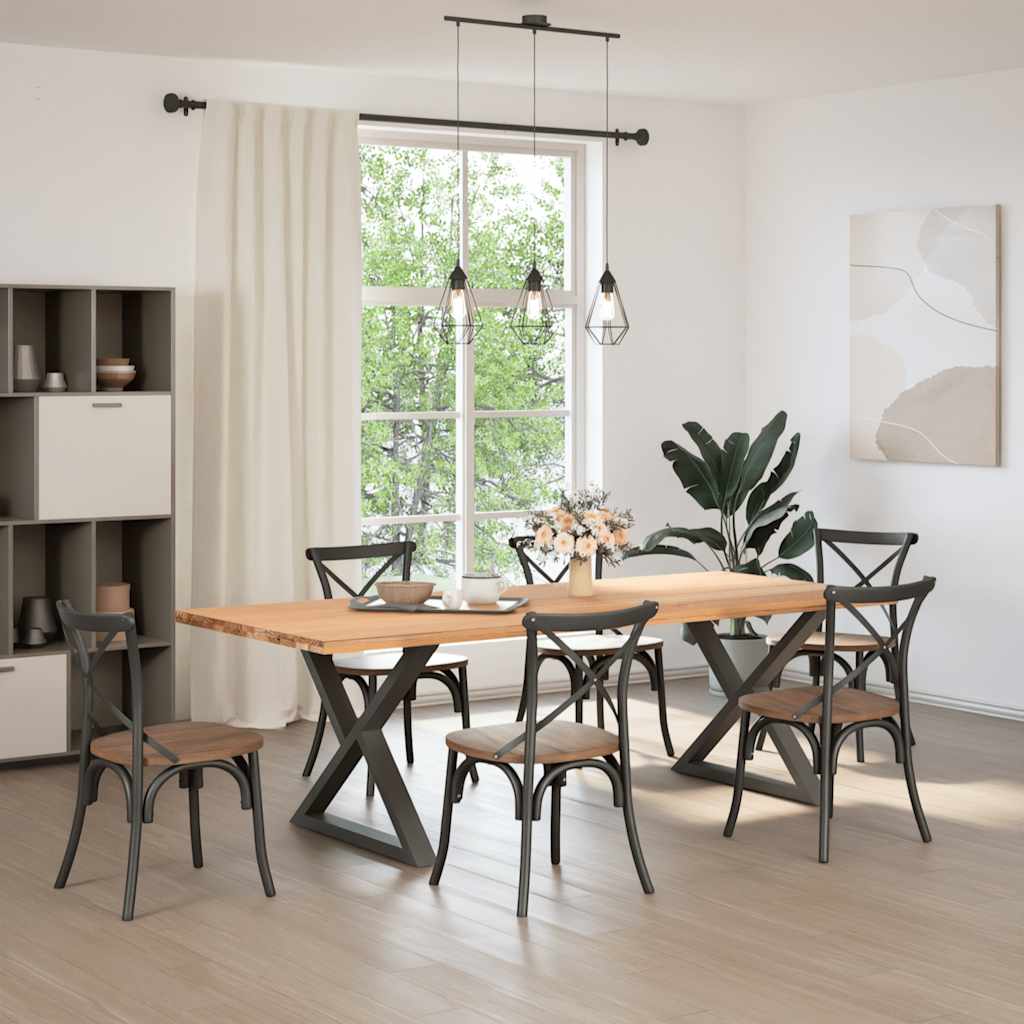Coffee Table Legs 2 pcs 30x(30-31.3) Steel Anthracite 90 x (72-73.3) cm