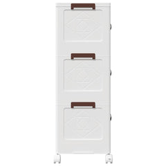 vidaXL Stackable Storage Box with Wheels 3-Tier 28 L 48.5x29.5x86 cm 6