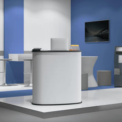 vidaXL Trade Show Counter Foldable 90x48x93 cm Engineered Wood 3