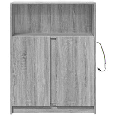 vidaXL Sideboard with LED Grey Sonoma 77x34x100 cm Engineered Wood 6
