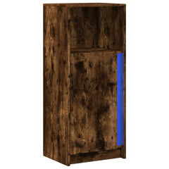 vidaXL Sideboard with LED Smoked Oak 42.5x34x100 cm Engineered Wood 3