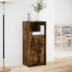 vidaXL Sideboard with LED Smoked Oak 42.5x34x100 cm Engineered Wood 4