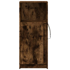 vidaXL Sideboard with LED Smoked Oak 42.5x34x100 cm Engineered Wood 6