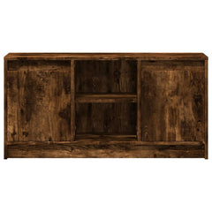 vidaXL TV Cabinet with LED Smoked Oak 100x34x50 cm Engineered Wood 6