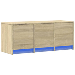 vidaXL TV Cabinet with LED Sonoma Oak 97x34x40 cm Engineered Wood 5