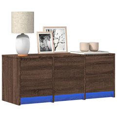 vidaXL TV Cabinet with LED 97x34x40 cm Engineered Wood