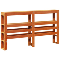 Bed Frame without Mattress Solid Wood Pine Wax brown 120 cm 190 cm