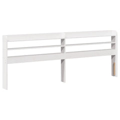 Bed Frame without Mattress Solid Wood Pine Length 200 cm White 200 cm