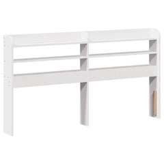 Bed Frame without Mattress Solid Wood Pine Length 200 cm White 140 cm
