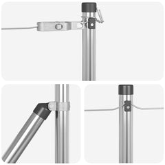 vidaXL Embedded Fence Post 26 pcs Silver Powder-Coated Steel 6