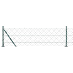 vidaXL Chainlink Fence with Concrete Base 10 x 0.4 m PVC-Coated Steel 1