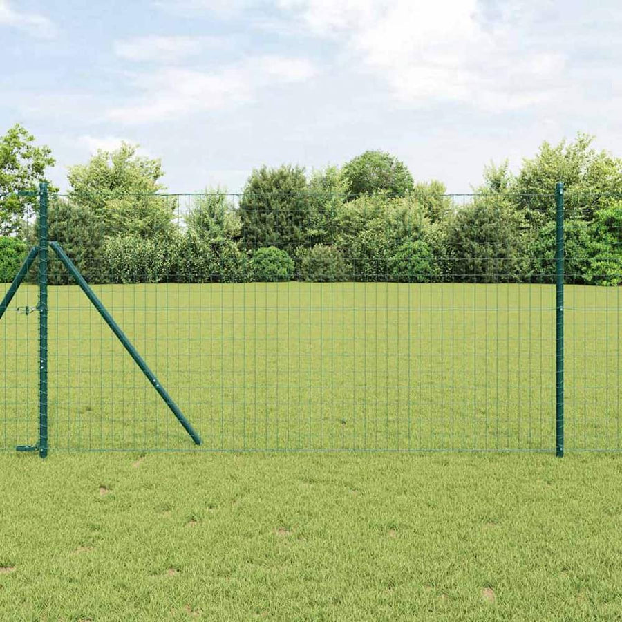 Euro Fence Ground Fix PVC-Coated Steel Green Mesh