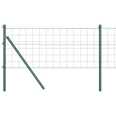 vidaXL Euro Fence Ground Fix 10 x 0.8 m PVC-Coated Steel Green Mesh 2