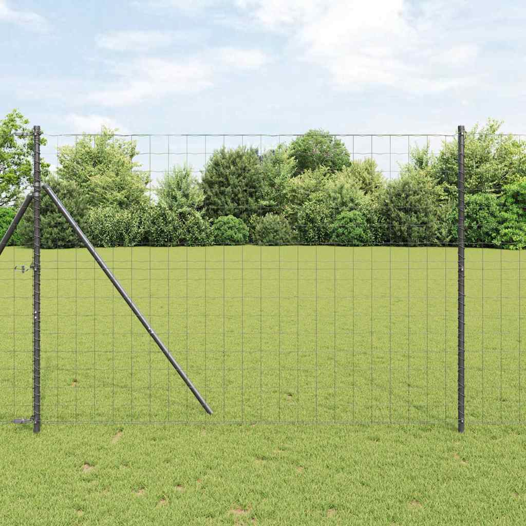 Euro Fence 10 x 1 m PVC-Coated Steel Mesh Ground Fix Grey mesh Size 100 x 100 mm mesh 1.6 m