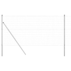 vidaXL Euro Fence Ground Fix 10 x 1 m Galvanised Steel Silver Mesh 2